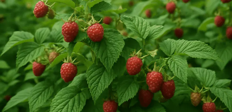Raspberry bush