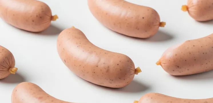 Cooked sausages
